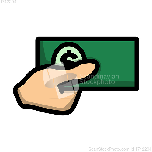 Image of Hand Holding Money Icon