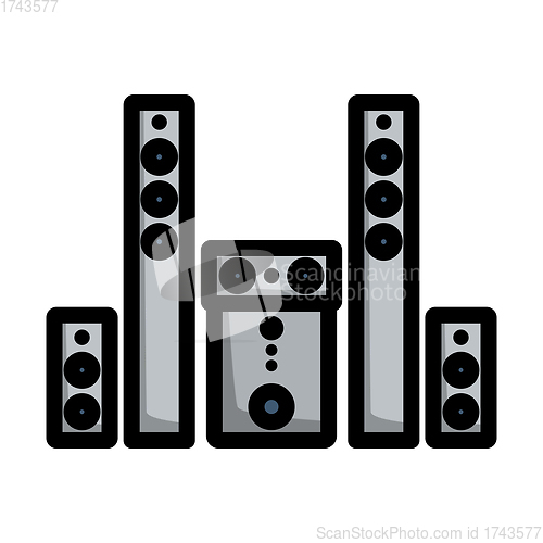 Image of Audio System Speakers Icon