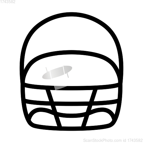 Image of American Football Helmet Icon