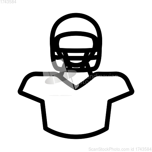 Image of American Football Player Icon