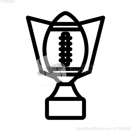 Image of American Football Trophy Cup Icon