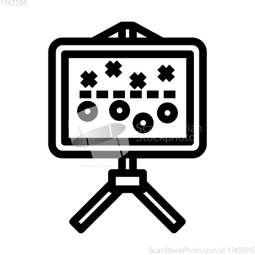 Image of American Football Game Plan Stand Icon