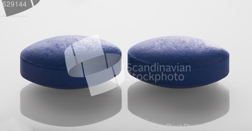 Image of Two Blue Pills
