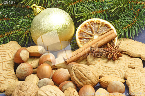 Image of Christmas Cookies with Nuts