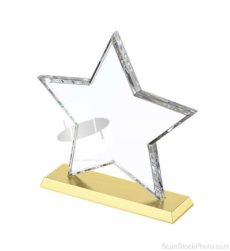 Image of Award trophy with crystal star