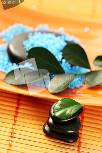 Image of blue bath salt