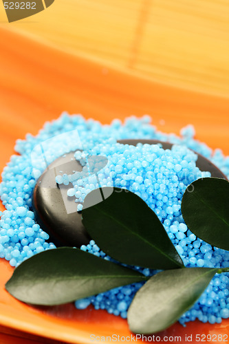 Image of blue bath salt