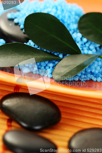 Image of blue bath salt