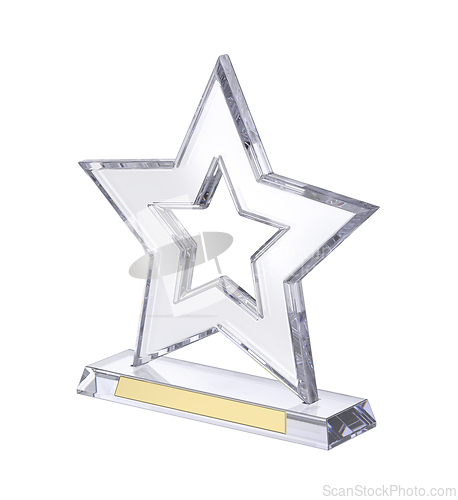 Image of Award trophy with crystal star