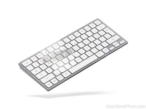 Image of Wireless aluminum computer keyboard
