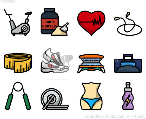 Image of Fitness Icon Set