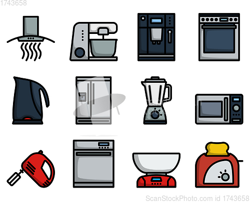 Image of Kitchen Icon Set