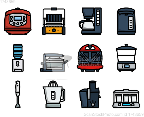 Image of Kitchen Icon Set