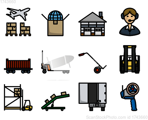Image of Logistics Icon Set