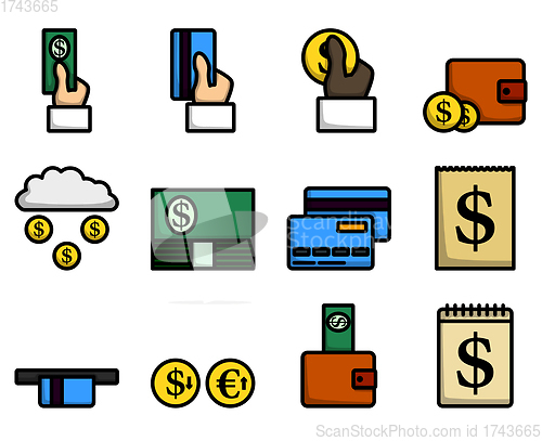 Image of Money Icon Set