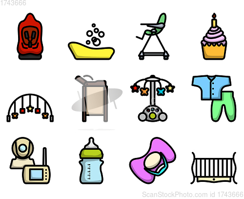 Image of Motherhood Icon Set