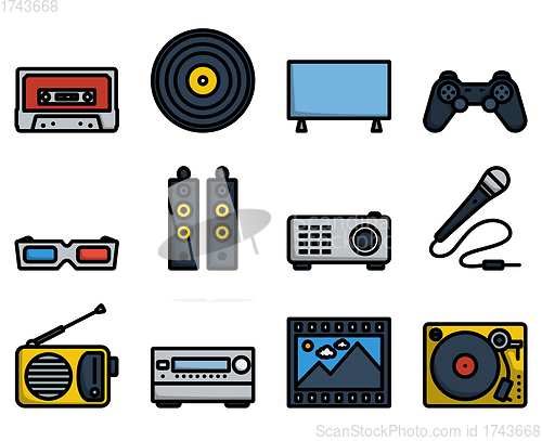 Image of Multimedia Icon Set