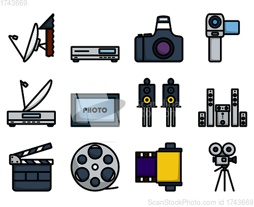 Image of Multimedia Icon Set