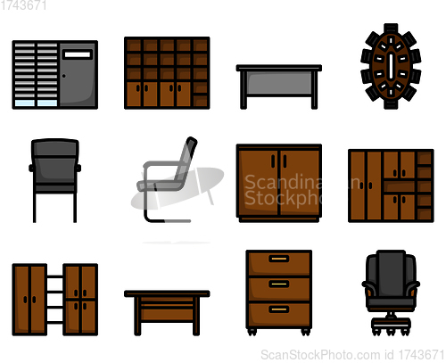 Image of Office Icon Set