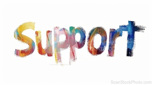 Image of The Word Support created in Impressionism.