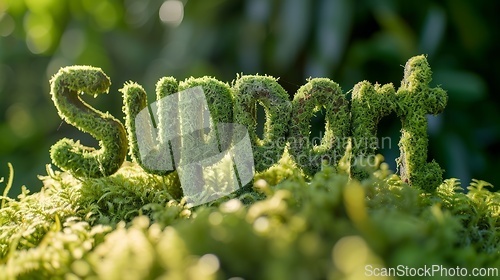 Image of Turf Support concept creative horizontal art poster.