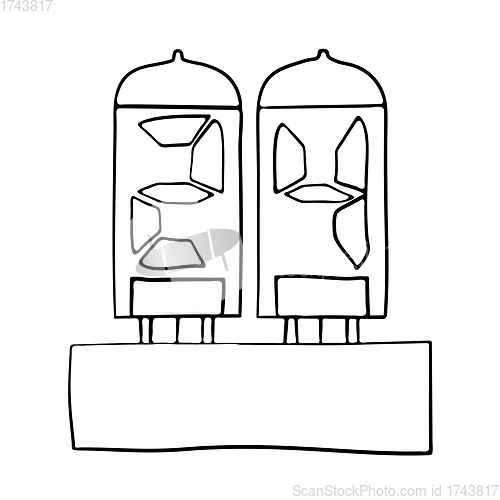 Image of Electric Numeral Lamp Icon