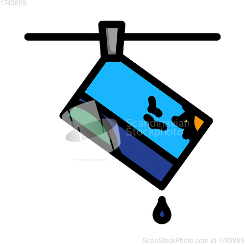 Image of Icon Of Photograph Drying On Rope