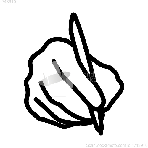 Image of Signing Hand Icon