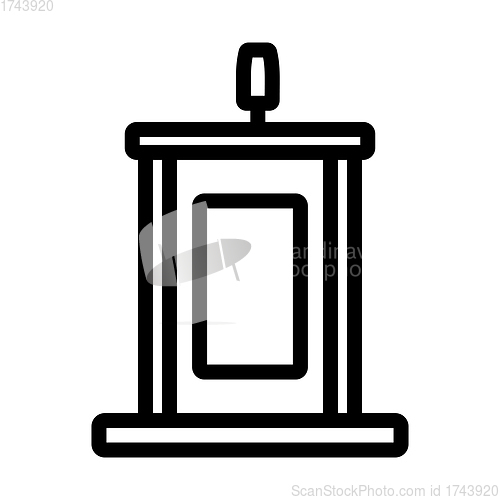 Image of Witness Stand Icon