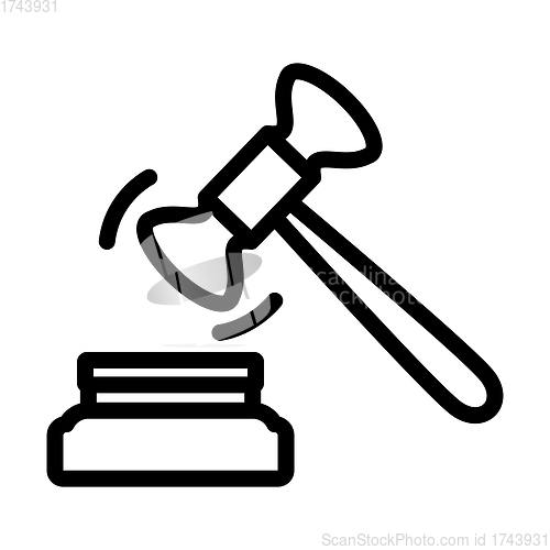 Image of Judge Hammer Icon