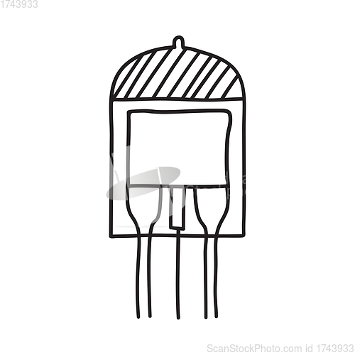 Image of Electronic Vacuum Tube Icon