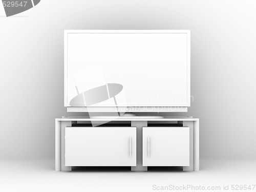 Image of White Plasma TV 