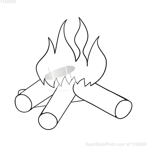 Image of Icon Of Camping Fire