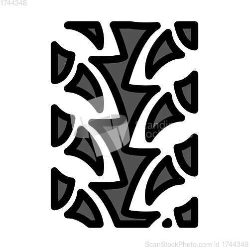 Image of Bike Tyre Print Icon