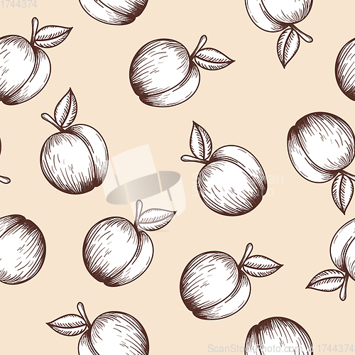 Image of Seamles Pattern Of Peach