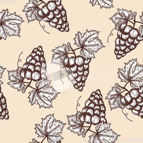 Image of Seamles Pattern Of Grape