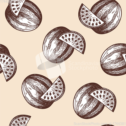 Image of Seamles Pattern Of Watermelon