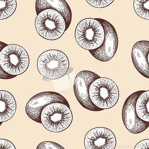Image of Seamles Pattern Of Kiwi