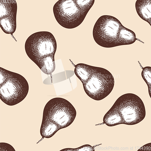 Image of Seamles Pattern Of Pear