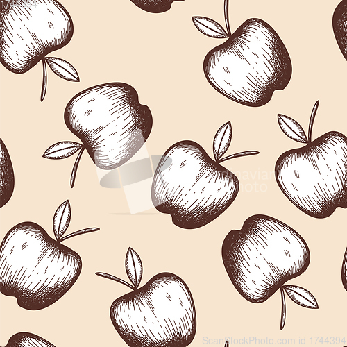 Image of Seamles Pattern Of Apple