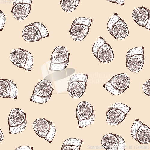 Image of Seamles Pattern Of Lemon