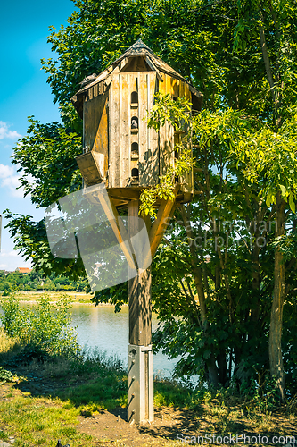 Image of Large dovecote in a public park