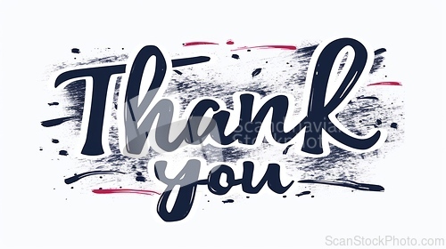 Image of Words Thank You created in Hand-Lettering.