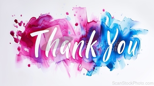 Image of Words Thank You created in Impressionism.
