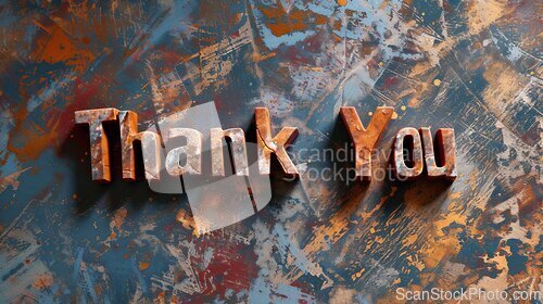 Image of Onyx Crystal Thank you concept creative art poster.