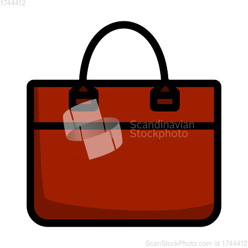 Image of Business Woman Briefcase Icon