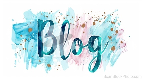 Image of The word Blog created in Modern Calligraphy.