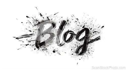 Image of The word Blog created in Modern Calligraphy.