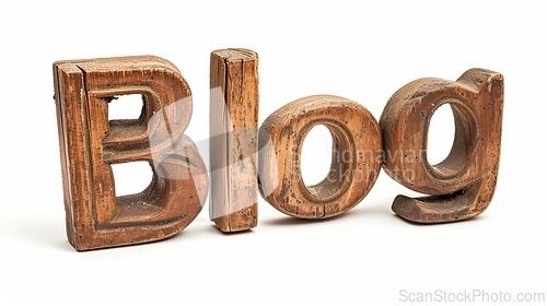 Image of The word Blog created in Nutmeg Typography.