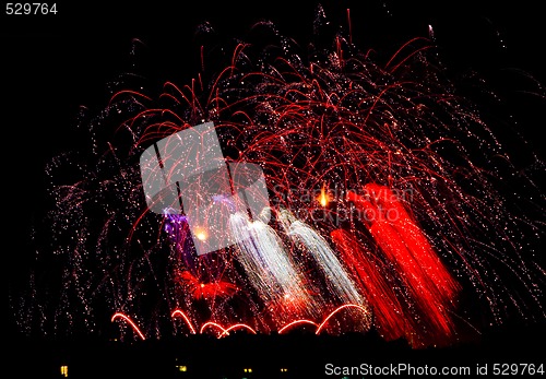 Image of Fireworks Lighting up the Sky